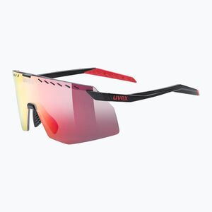 Napszemüveg UVEX Pace Stage black matt/mirror red (Okulary Uvex Pace Stage S2 53/4/013/2016) kép