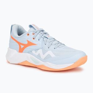 Női röplabda cipő Mizuno Wave Momentum Pro blue finch/lava orange/flamingo coral (Wave Momentum Pro V1GC254084) kép