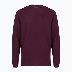 Férfi hosszú ujjú póló Patagonia P-6 Logo Responsibili berry fig (P-6 Logo Responsibili 38518) kép