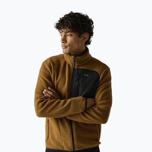 Férfi polár pulóver REGATTA Frankie Borg rich tan/black (Frankie Borg RMA715-0T5) kép