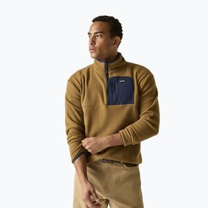 Férfi polár pulóver REGATTA Frankie Half Zip rich tan/navy (Frankie Half Zip RMA684-0TS) kép