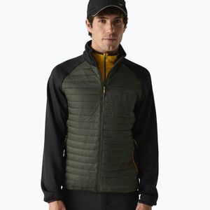 Férfi hibrid kabát REGATTA Clumber Hybrid dark khaki/black/sunset (Clumber Hybrid RMN312-0NM) kép