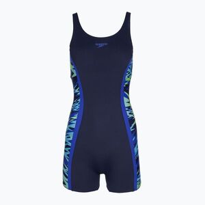 Női egyrészes fürdőruha Speedo Hyperboom Splice Muscleback Legsuit peacoat/sapphire (Hyperboom Splice Muscleback Legsuit 8-A000248002) kép
