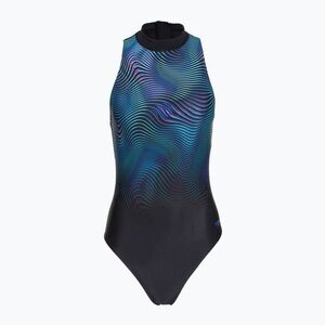 Női egyrészes fürdőruha Speedo Print Hydrasuit anthracite (Print Hydrasuit 8-A000265002) kép