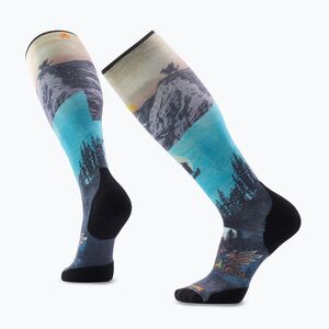 Sízokni Smartwool Ski Targeted Cushion Winter Phase Print OTC purple dawn (Ski Targeted Cushion Winter Phase Print OTC SW003124R131) kép