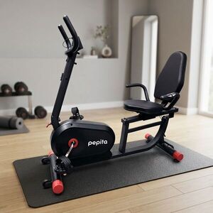 Pepita EasyRide háttámlás mágnesfékes szobakerékpár 120kg - Fekete kép
