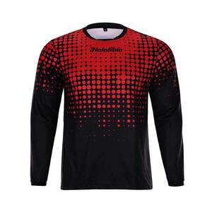 HOLOKOLO Hosszú ujjú kerékpáros mez nyári - INFRARED MTB LONG - piros/fekete kép