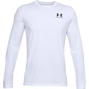 Under Armour SPORTSTYLE LEFT CHEST LS Férfi póló, fehér, méret L kép