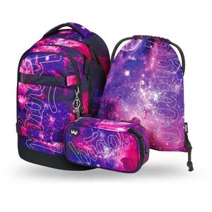 BAAGL 3 SET SKATE MAX GALAXY Iskolai szett, lila, méret kép