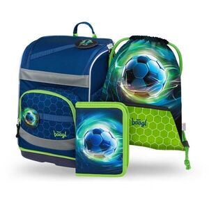 BAAGL 3 SET ZIPPY PLUS FOOTBALL BALL Iskolai szett, kék, méret kép