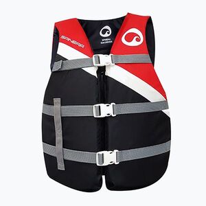 SPINERA Universal Nylon mellény 50N biztonsági mellény fekete/piros 18293 (Universal Nylon Vest 50N 18293) kép