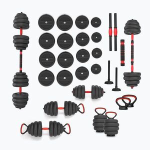 Súlyzó készlet HMS SGN140 Pro Set 6w1 40 kg (SGN140 Pro Set 17-57-070) kép