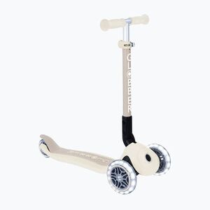 Gyermek háromkerekű roller Globber Junior Foldable Lights Eco coconut (Junior Foldable Lights Eco 692-566) kép