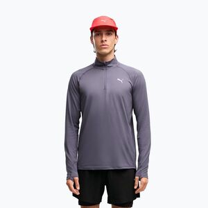 Férfi futópulóver PUMA Run Velocity Cloudspun 1/4 Zip inky depths (Run Velocity Cloudspun 1/4 Zip 526627 35) kép
