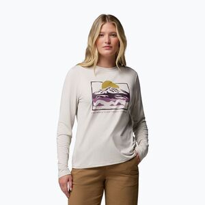 Női hosszú ujjú póló Columbia Parsons Point LS Graphic Tee dark stone heather/all terrain (Parsons Point Graphic Tee 2172711278) kép