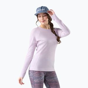 Női Termoaktiv pulóver Smartwool Merino 250 Baselayer Crew Boxed lavender sky heather (Merino 250 Baselayer Crew Boxed SW016370R111) kép