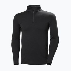 Férfi Termoaktiv pulóver Helly Hansen Lifa Merino Midweight 1/2 Zip black (Lifa Merino Midweight 1/2 Zip 49363_990) kép