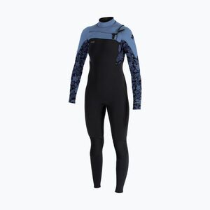 Női úszóhab O'Neill Epic 4/3 mm Mellzippes Teljes fekete/viharos pálma/elhalványult farmer (Epic 4/3 Chest Zip Full 5651-IP8) kép