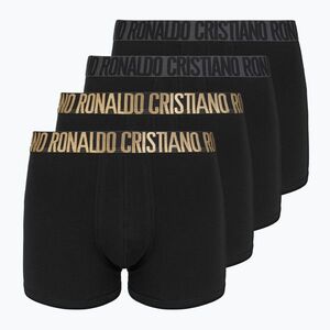 Férfi boxeralsók CR7 Basic Trunk 4 pár 2492 BLACK (Basic Trunk 300-8104-49-2492) kép