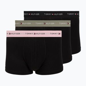Férfi boxer nadrág Tommy Hilfiger Trunk WB 3 pack utility sage/black/bonita pink (Trunk WB UM0UM038900XR) kép