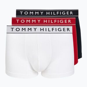 Férfi boxer nadrág Tommy Hilfiger Trunk Dtm white/medium red/navy blue (Trunk Dtm UM0UM038820WF) kép