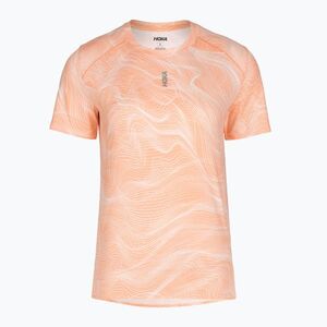 Női futó póló HOKA EveryRun CLF PRT sunstone print (EveryRun CLF Print SS 1182015-STNP) kép