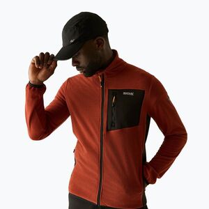 Férfi polár pulóver REGATTA Eadle burnt henna/black (Eadle RMA708-0N4) kép