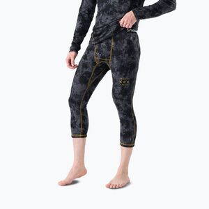 Férfi thermoaktív nadrág Smartwool Classic Thermal Merino Base Layer 3/4 Bottom Boxed black tie dye/hny gold (Classic Thermal Merino Base Layer 3/4 Bottom Boxed SW016366R381) kép