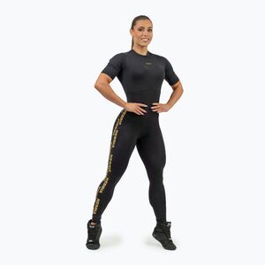 Női sport overall NEBBIA Intense Focus black/gold (Intense Focus 823) kép