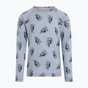 Gyermek Termoaktiv pulóver Icebreaker Merino 200 Oasis Crewe Bear Tour Zinc Blue/Aop (Merino 200 Oasis Crewe Bear Tour IB0A57J40O41) kép