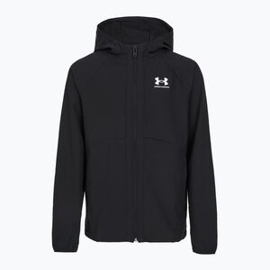 Férfi edződzseki Under Armour Vibe Woven Windbreaker Jacket black/white (Vibe Woven Windbreaker 6009836-001) kép