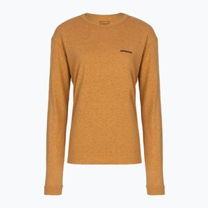 Női hosszú ujjú póló Patagonia P-6 Logo Responsibili-Tee LS dried mango (P-6 Logo Responsibili-Tee 37603) kép