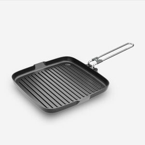 Quechua Grillserpenyő, tapadásmentes, összecsukható fogantyúval, 25 cm x - 900-as kép