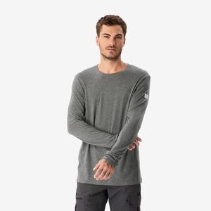 Forclaz Férfi hosszú ujjú túrapóló, 40% újrahasznosított merinógyapjú - Merino Rec Fresh kép