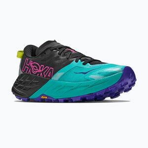 Női futócipők HOKA Speedgoat 7 black/electric aqua (Speedgoat 7 1171929-BCQ) kép