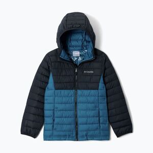 Gyerek kabát Columbia Powder Lite II Hooded phoenix blue/black (Powder Lite II Hooded 2090023442) kép