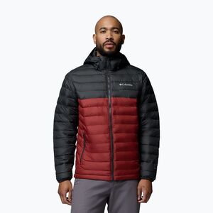 Férfi kabát Columbia Powder Lite II Hooded red oxide/shark (Powder Lite II Hooded 2086944632) kép