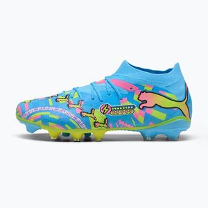 Focicipők PUMA Future 9 Match Advanced Level FG/AG puma white/blue glimmer/pink glimmer/yellow alert (Future 9 Match Advanced Level FG/AG 109213 01) kép