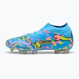 Focicipők PUMA Future 9 Ultimate Advanced Level FG puma white/blue glimmer/pink glimmer/yellow alert (Future 9 Ultimate Advanced Level FG 109206 01) kép