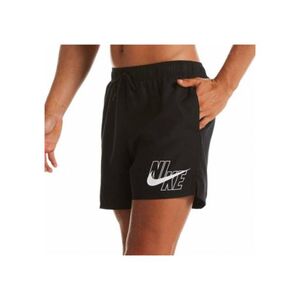 Férfi fürdőnadrág NIKE SWIM NIKE LOGO LAP 5 inch BLACK-BLACK kép