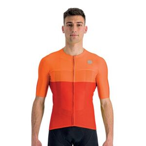 Férfi rövidujjú kerékpáros mez SPORTFUL Light pro jersey, chili red carrot kép
