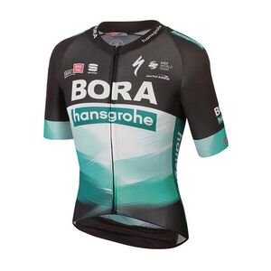 SPORTFUL Rövid ujjú kerékpáros mez - BORA HANSGROHE 2020 - zöld/fekete kép
