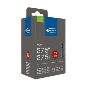 SCHWALBE belső gumi - 27.5x2.10/3.00 FV 40mm (54/75-584) 200g Freeride - fekete kép
