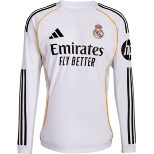 Real Madrid Long Sleeve Home Jersey 2025/26 kép