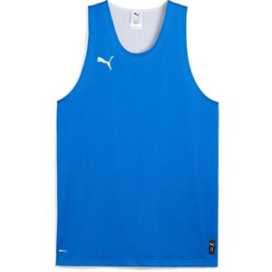 Puma TEAMJAWS REVERSIBLE JERSEY Férfi kosárlabda mez, kék, méret kép