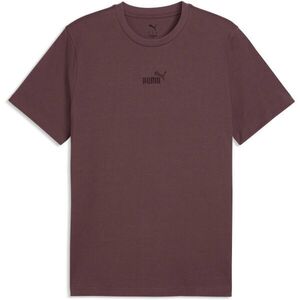 Puma ESSENTIALS SMALL NO.1 LOGO CENTERED TEE Férfi póló, bordó, méret kép