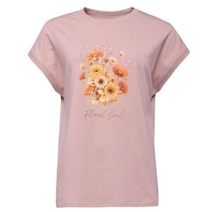 ALPINE PRO PITERA PRINT SS TEE Női rövid ujjú póló, rózsaszín, méret kép