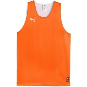 Puma TEAMJAWS REVERSIBLE JERSEY Férfi kosárlabda mez, narancssárga, méret XXXL kép