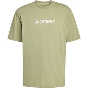 adidas TERREX TEE Férfi outdoor póló, khaki, méret kép