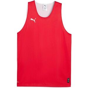 Puma TEAMJAWS REVERSIBLE JERSEY Férfi kosárlabda mez, piros, méret kép